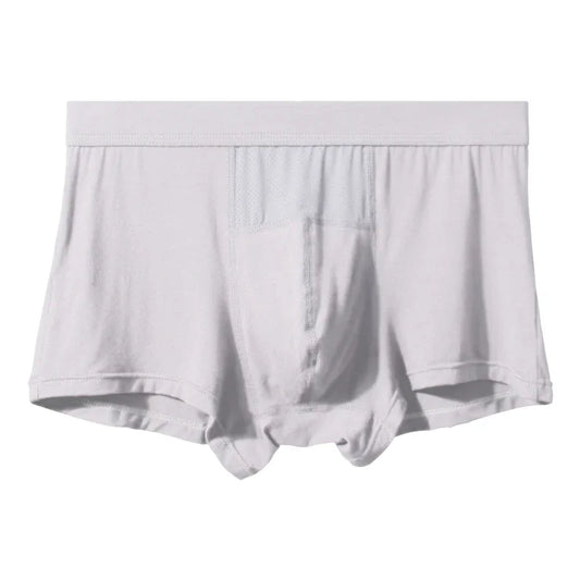 Men's Underwear - Silk Flat-front Briefs - Modal Four-Piece Briefs - Summer Breathable - Summer Lightweight Underpants