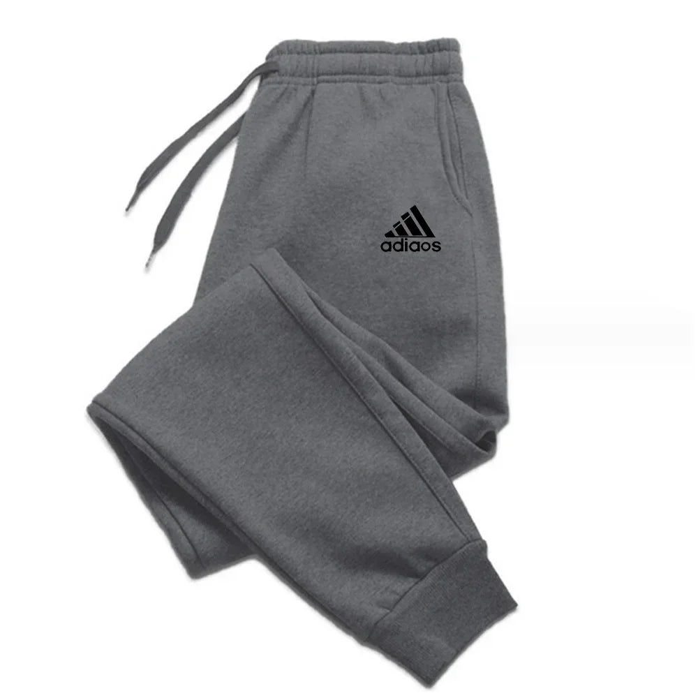 Men's running pants for autumn and winter 2025, Harajuku casual street pants, casual and fashionable fitness sportswear pants