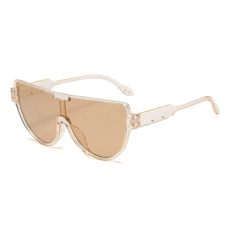 Fashion New Retro Oversized Sunglasses Women Integrated Frame Eyeglasses Punk Style Street Photography Glasses BAZAARHUBO