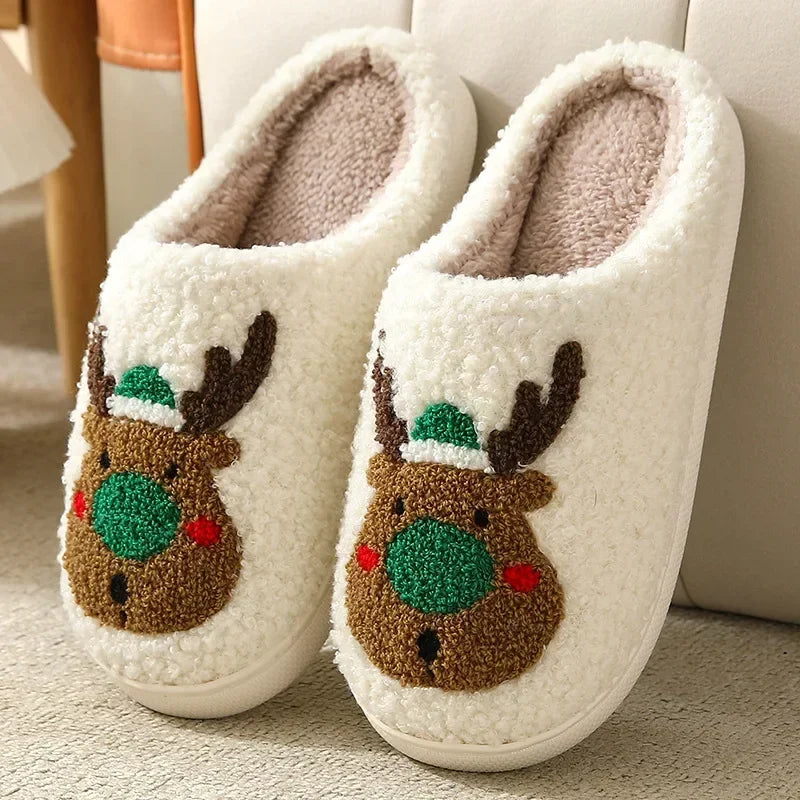 House Fuzzy Slipper Men Male Ghost Face Blue Evil Eye Home Shoes Plush Winter Warm Indoor Floor Non Slip Women Female Halloween