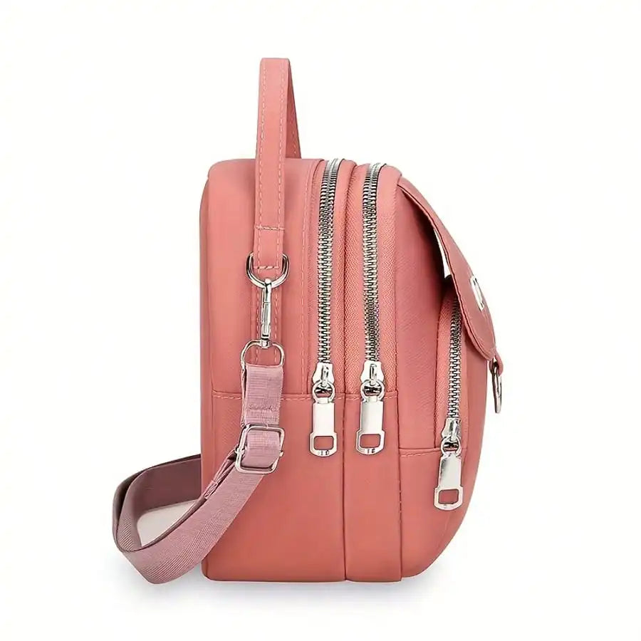 1pc Heart Love Print Shoulder Bag Women's Casual Mini Crossbody Bag Adjustable Good Capacity Small Handbag Girls Crossbody Bag