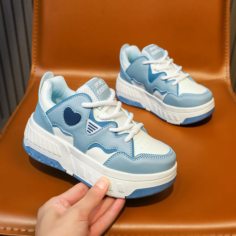 Kids Roller Skate Shoes Fashion Casual Sports Children 4-Wheels Outdoor Sneakers for Boys and Girls Gift