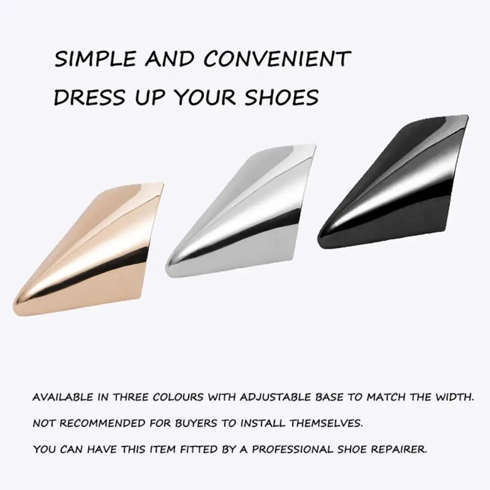 1Pairs Anti Wear Shoe Clips for Ladies Metal High Heels Tip Cap Women Shoe Pointed Protector Elegant Shoe Repair Accessories