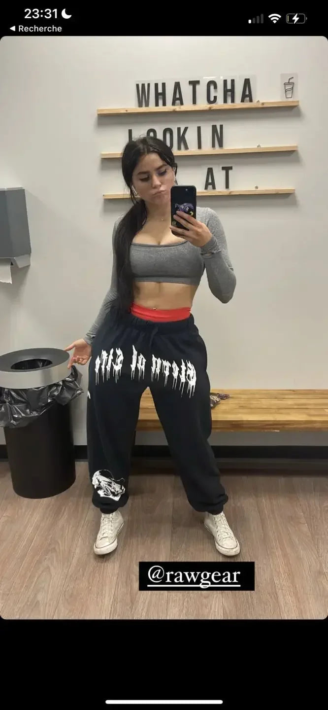 2025 European and American Men's New Year Wear Sports Pants Casual Sports Training Pants Men's Gym Pants