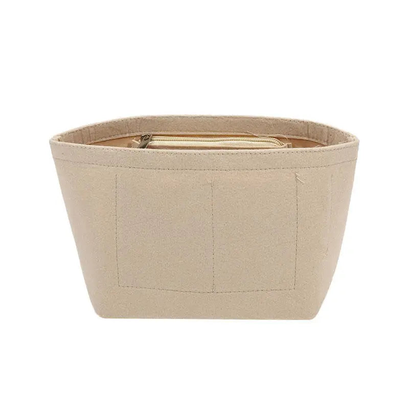 Multi-Pocket Felt Insert Bag Organizer Makeup Organizers Liner Perfect for Women Handbags Bucket Bag Bag Accesories Cosmetic Bag