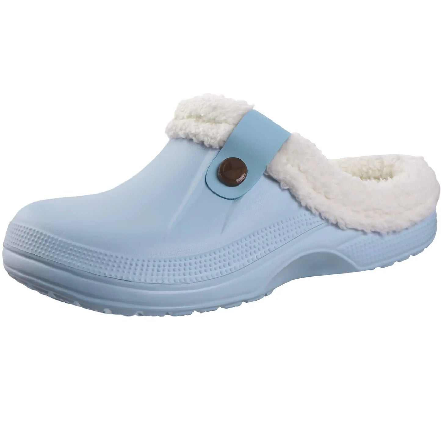 Crestar New Home Warm Slippers For Women Men Winter Soft Plush Slippers Female Clogs Outdoor Waterproof Non-slip Cotton Slippers