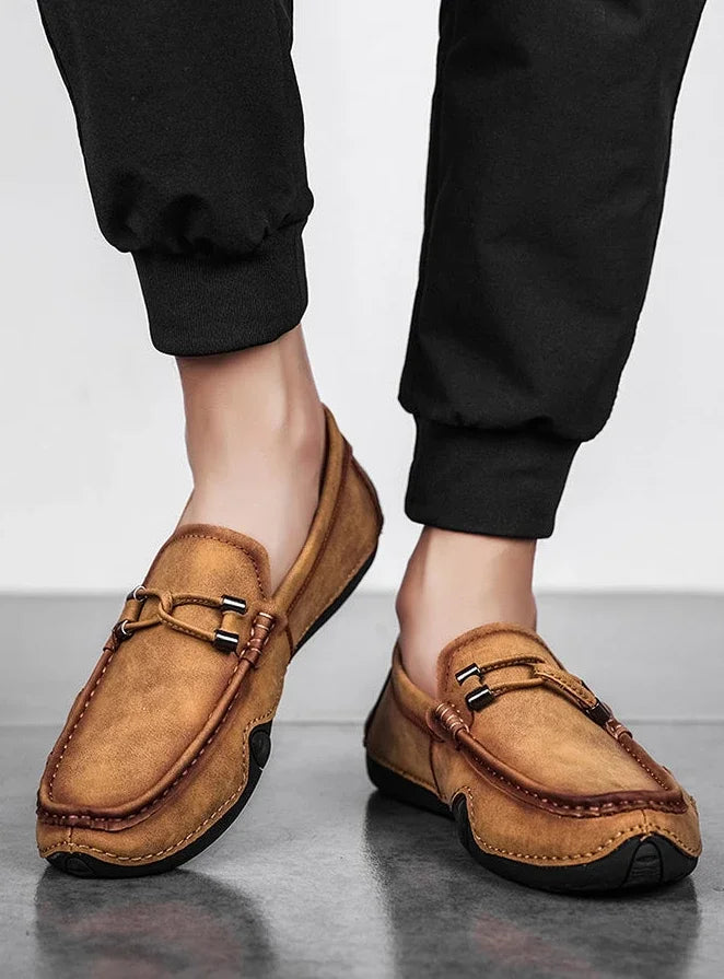 Man Casual Shoe Slip-on Loafers Leather Shoes for Men Retro Size 45 Common Designer Shipping Free Sale Luxury Elegant Low Price