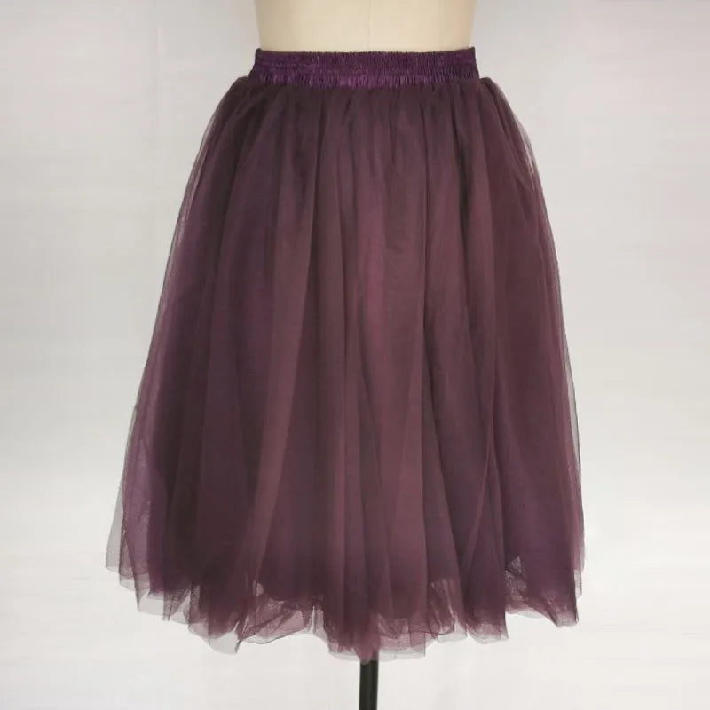 Tutu Skirt For Women 50s Skirt Retro Party Tulle Ballet Rockabilly Petticoat Underskirt Dance Dress Cosplay Mesh Skirt