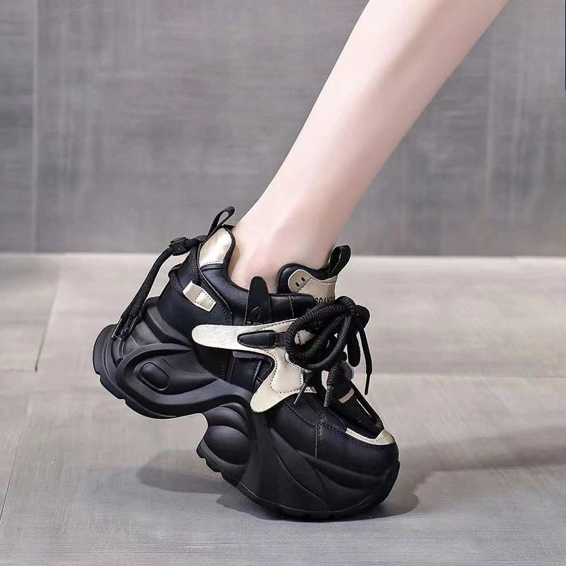High Quality Spring Autumn Women Platform Sneakers Chunky Shoes Sport Vulcanized Shoes Female Casual Shoes 2026 New