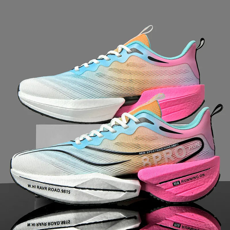 New Men's Running Shoes Non-slip Cushioning Racing Carbon Plate Sneakers Light Tennis Cross Training Shoes Trail Running Shoes
