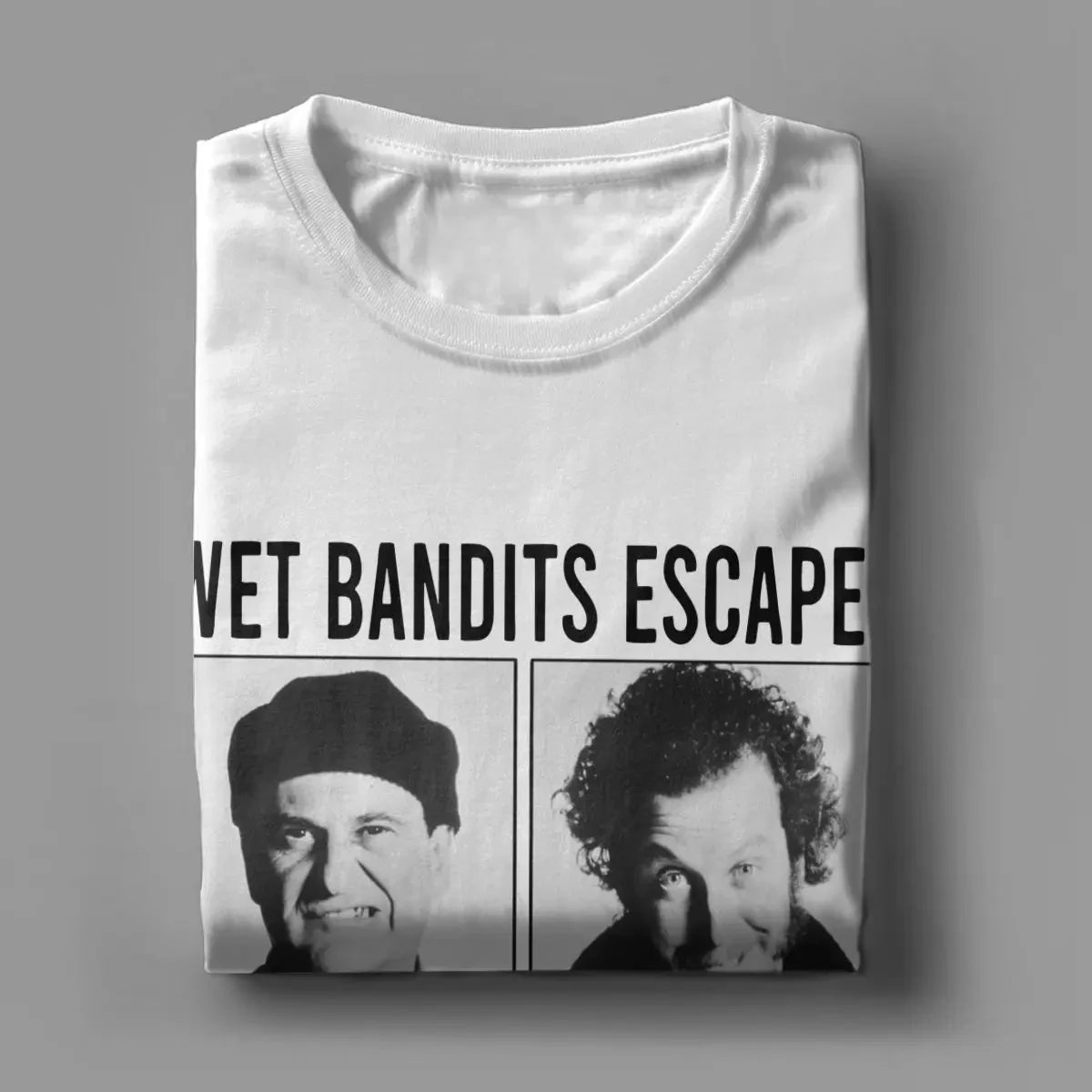 Home Alone Thief Men's T Shirt Vintage Tee Shirt Short Sleeve Round Collar T-Shirt Cotton Adult Tops Summer Fashion Streetwear