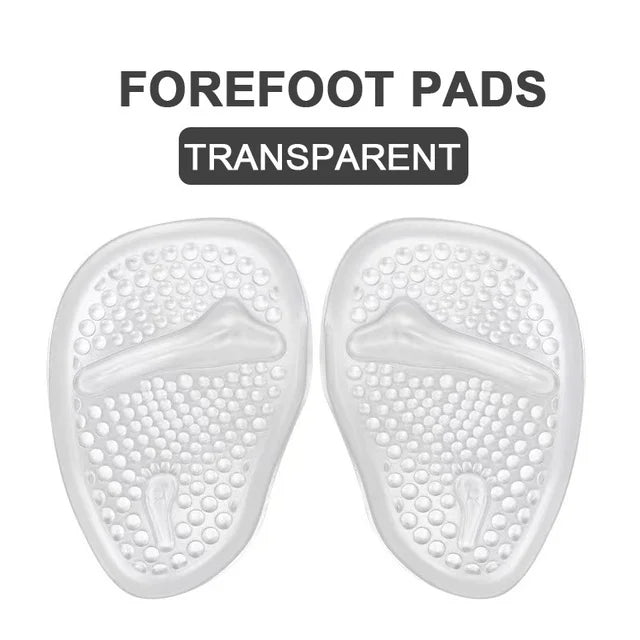 Silicone Forefoot Insert Metatarsal Pads for Women High Heels Sandals Non-slip Ball of Foot Cushions Pads for Feet Pain Relief