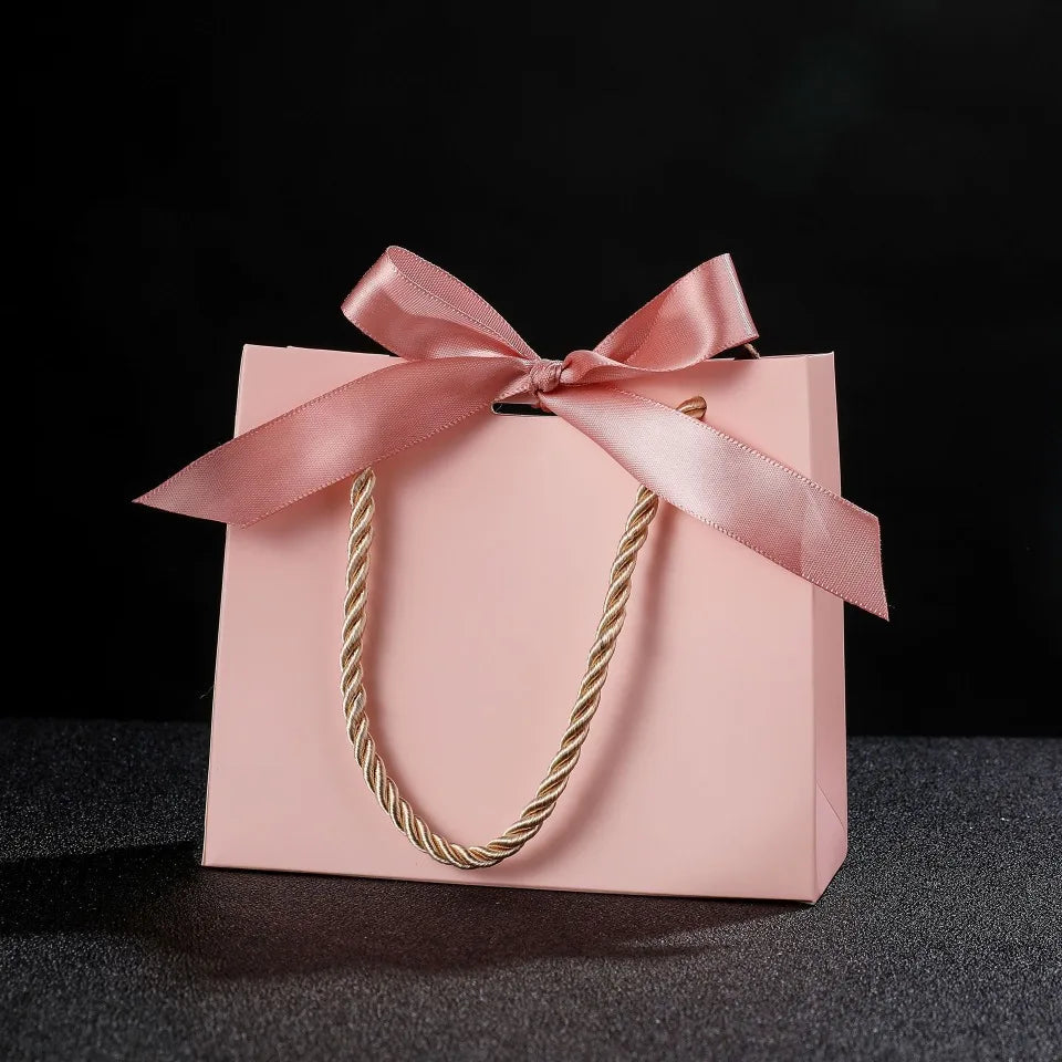 20/50 Reusable Gift Bags with Handles Paper Bags with Bows Shopping Bags Birthday Parties Weddings Graduation Decorative BOX