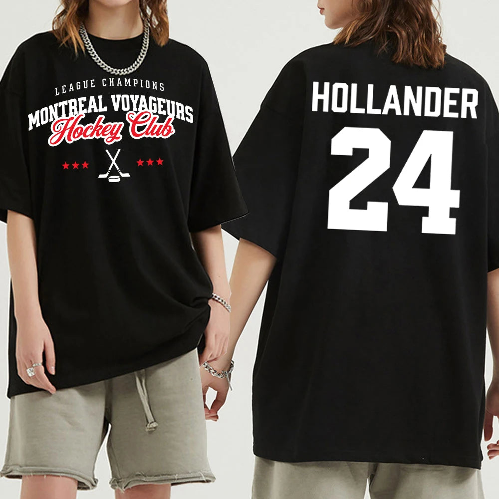 24 Hollander Montreal Voyageurs ClubT Shirt Fashion Men/Women TV Heated Rivalry Ilya Rozanov 81 T-Shirt High Quality Tees Shirts