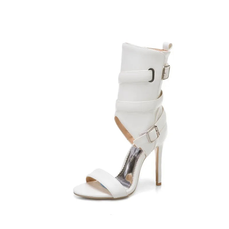 High Heels Sandals for Women Summer New 2025 High Top Women's Shoes Roman Ankle Boots Female Pumps Sandalias Mujer WSH5315