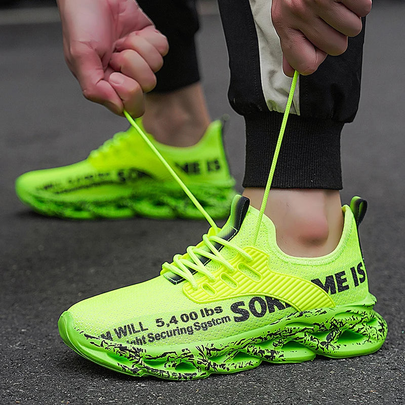 Men’s Sneakers Comfortable Breathable Platform Shoes Man Running Shoes Breathable Comfortable Fashion Walking Sneakers