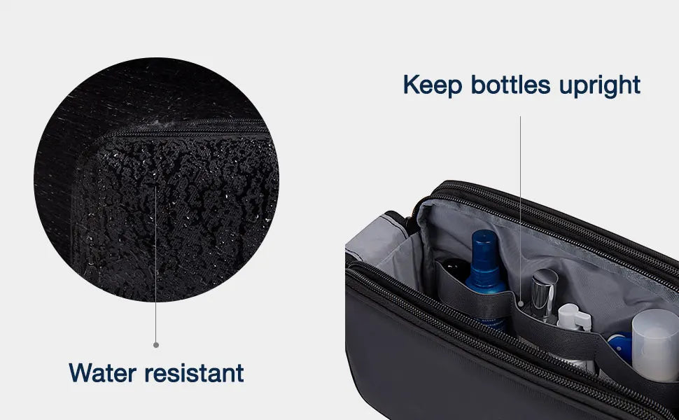 BAGSMART Toiletry Bag for Men Multifunction Outdoor Travel Cosmetic Bag Women Waterproof Makeup Bag Wash Pouch Handbag Organizer