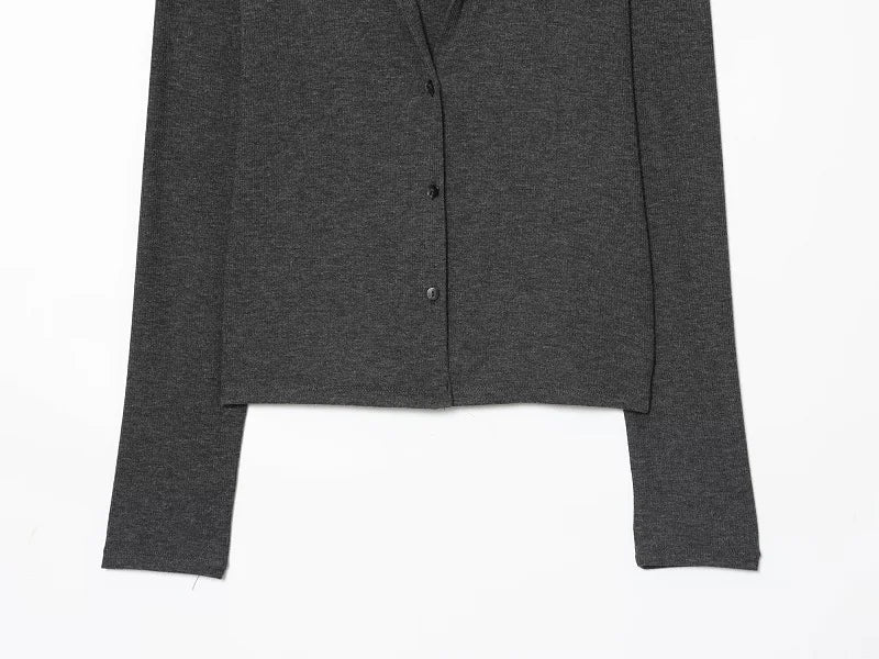 MUJER Lace Cropped Jacket Women Tops Vintage Knit Demi-season Jackets for Women Button up Women's Coats Office Knitted Cardigan