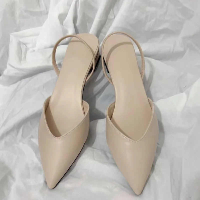 Women's Sandals 2024 Summer Pointed High Heels Women's Fashion Banquet Party High Heels Elegant Women's Shoes with Root