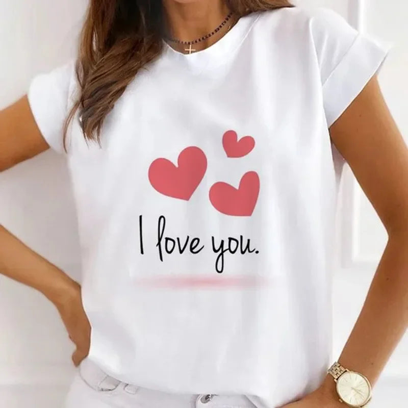 African Women's New Fashion City Girl Half Sleeve Basic Cute Clothes T-shirt Graphic T Shirts Y2k Tops Harajuku Vintage Tee