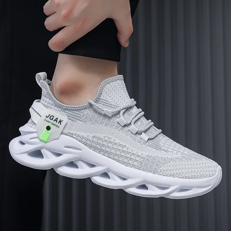 Plus Big Size 49 50 51 52 Men Mesh Sneakers Shock Absorbing Running Shoes Breathable Casual Walking Athletic Sports Trainers
