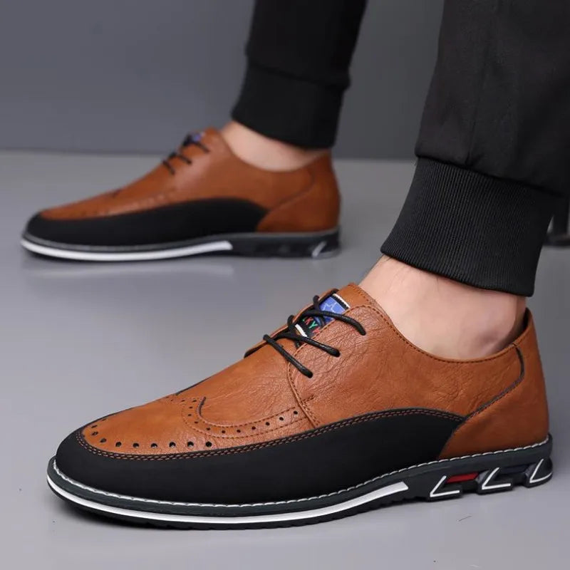 Large Size Men's Lace - Up Casual Shoes Cushioned Sole Ankle Support Fashionable Choice work office shoes big size 50 51 52 53