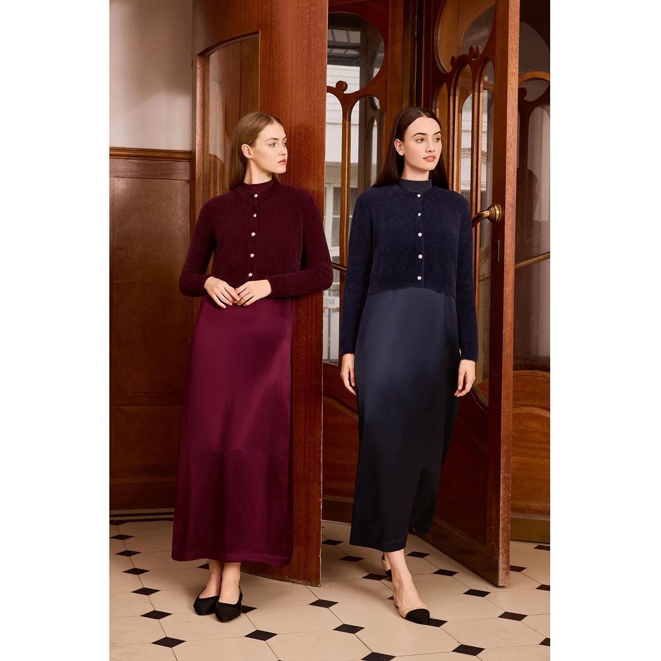 AP Women 2026 Autumn and Winter Mohair Cardigan Lady Customized Tops All-match Cardigan Knitting