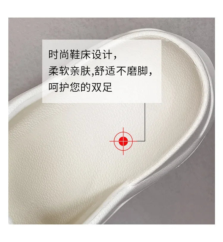 Women 10cm Increased Wedges Slippers 2024 Summer Breathable Casual Platform Slides Shoes for Women Light Slip on Female Sandals