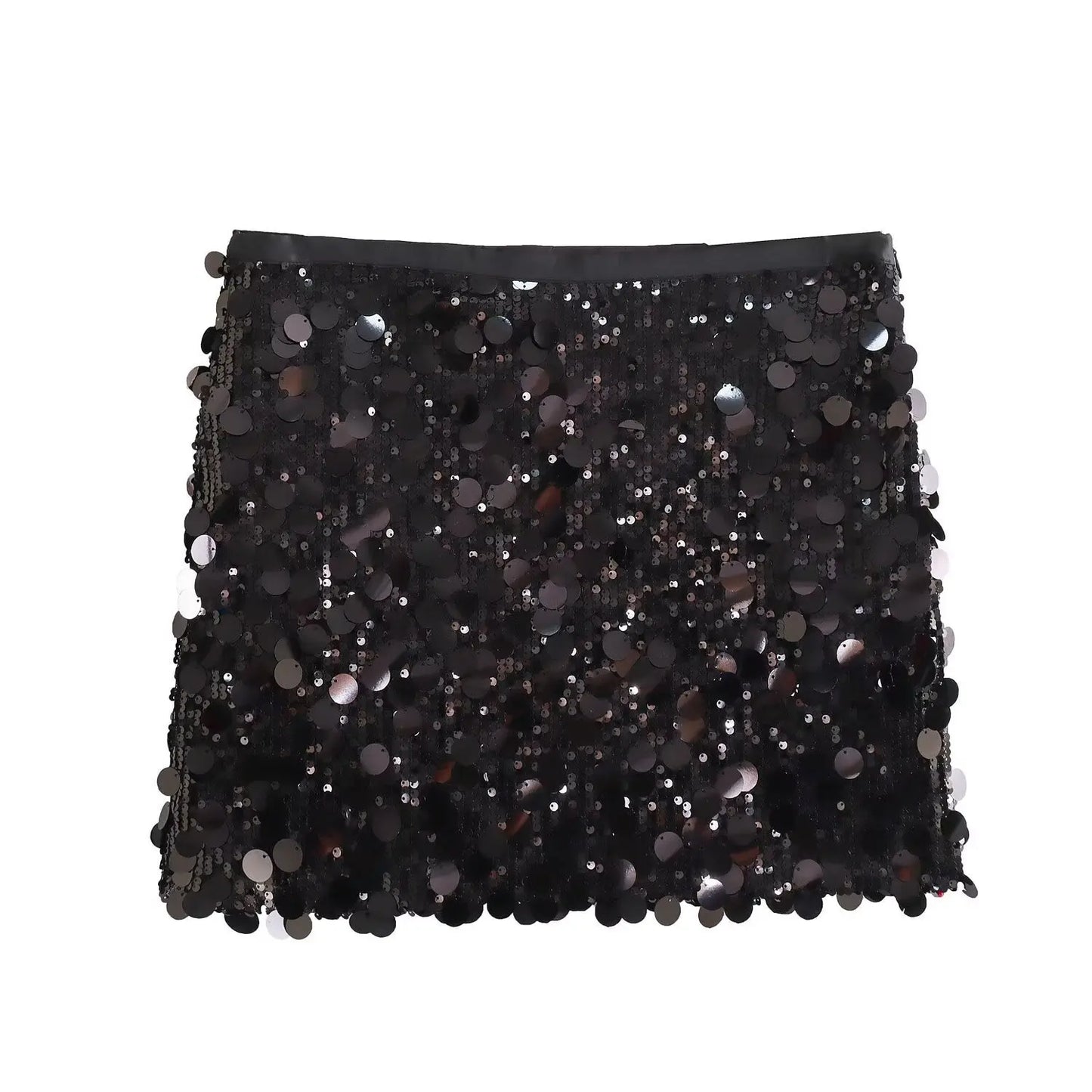 Christmas New Year's Eve Party Sequined Skirts Women's Sexy Hip Wrap Brown Sequin Mini Skirts Birthday Club Skinny Women Skirts