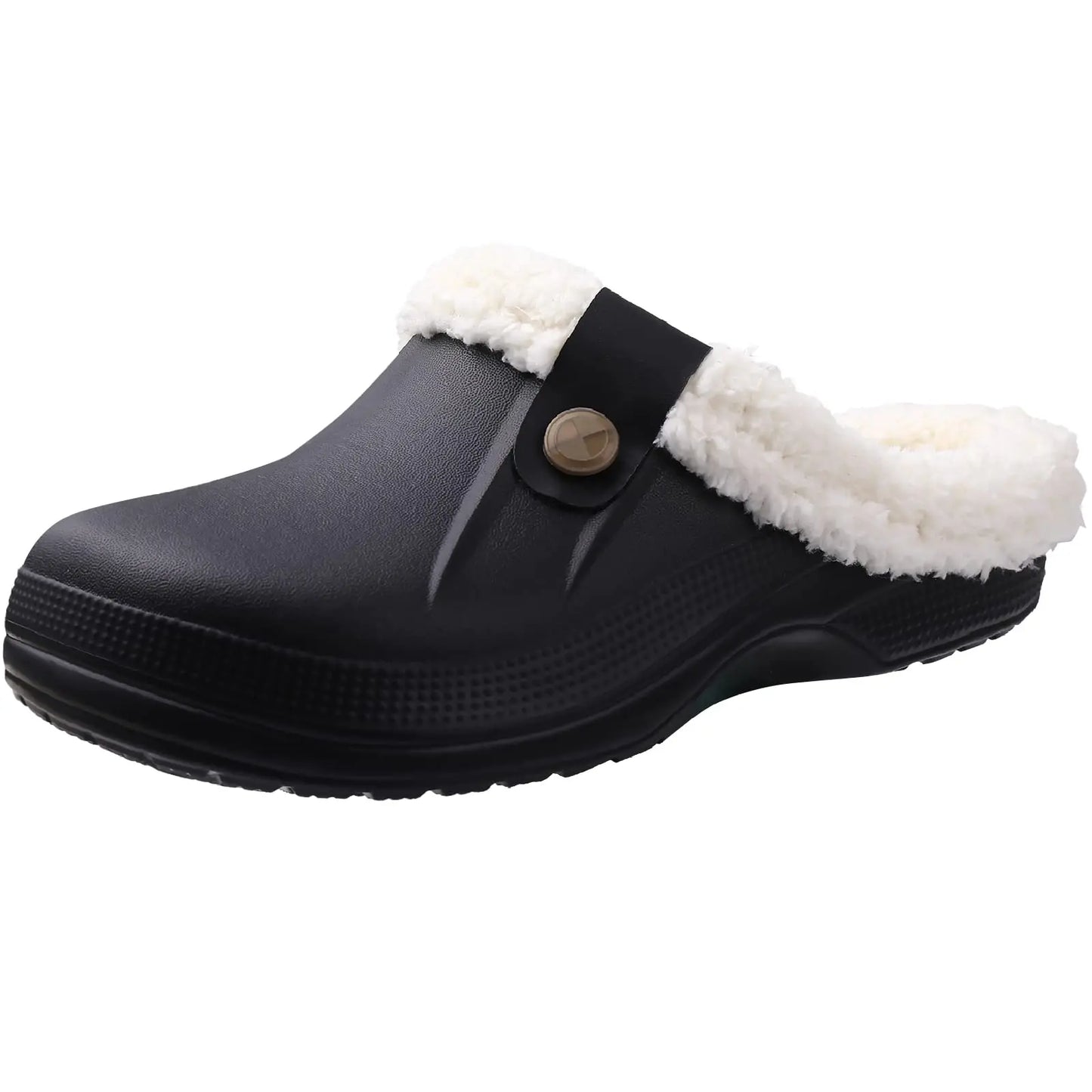 Crestar New Home Warm Slippers For Women Men Winter Soft Plush Slippers Female Clogs Outdoor Waterproof Non-slip Cotton Slippers
