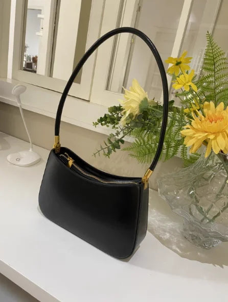 Zency Premium Cow Leather Fashion Shoulder Handbag for Women Trendy 2025 Luxury Designer Underarm Bag