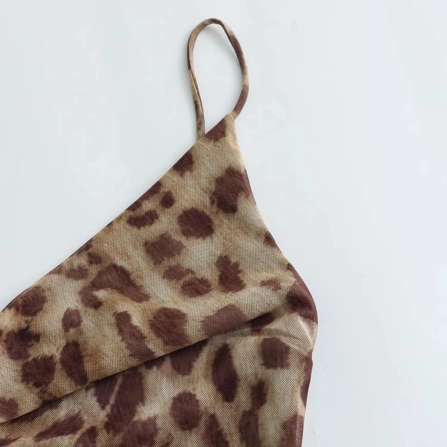 HH Women Fashion Leopard Print Sleeveless Backless Suspender Dress Summer Female Vintage Slim Casual Beach Party Long Dress