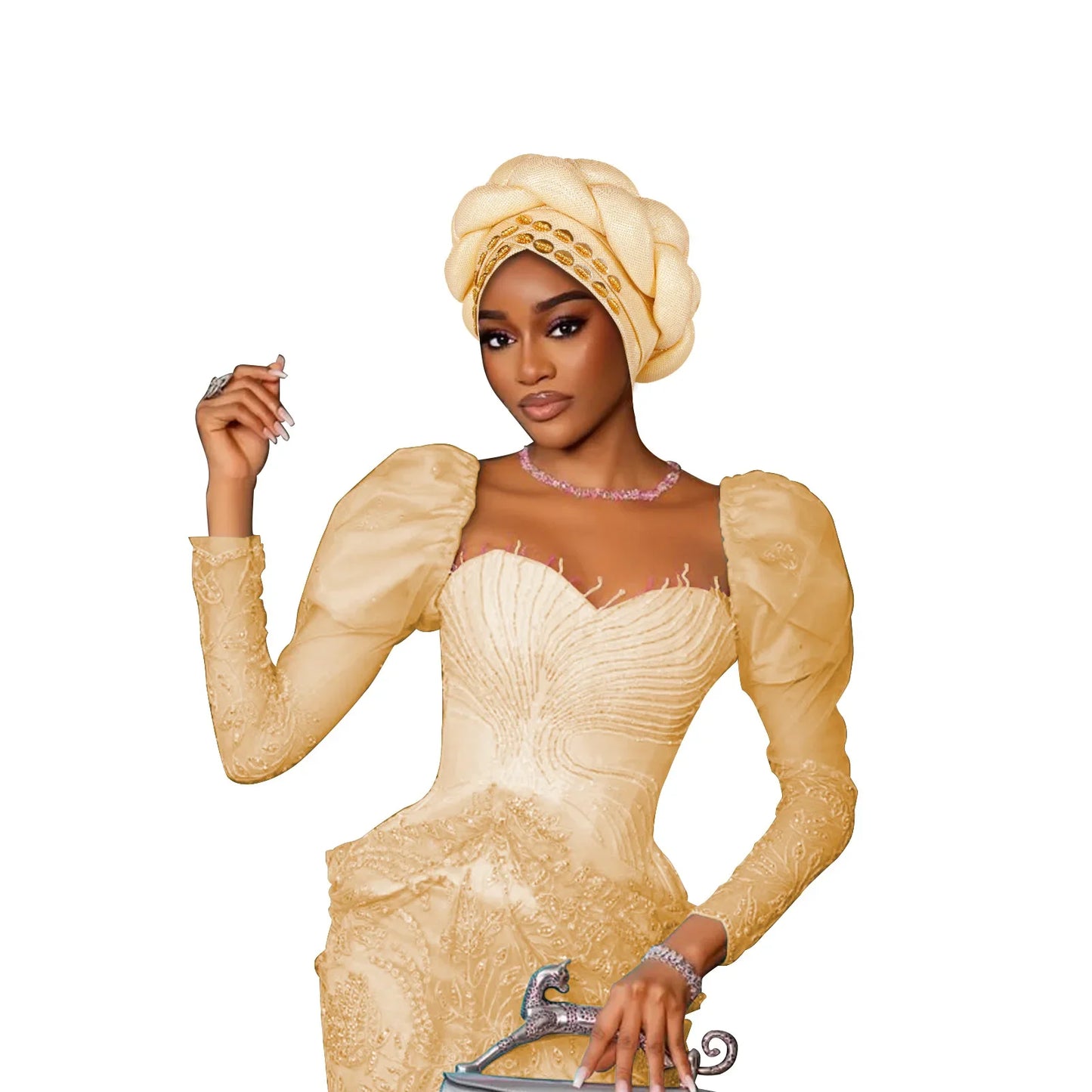 Fashion Hats for Women African Headtie Turban Auto Gele Head Wraps Cap Wedding Party Muslim Hijab Bonnet Headscarf Nigeria Geles