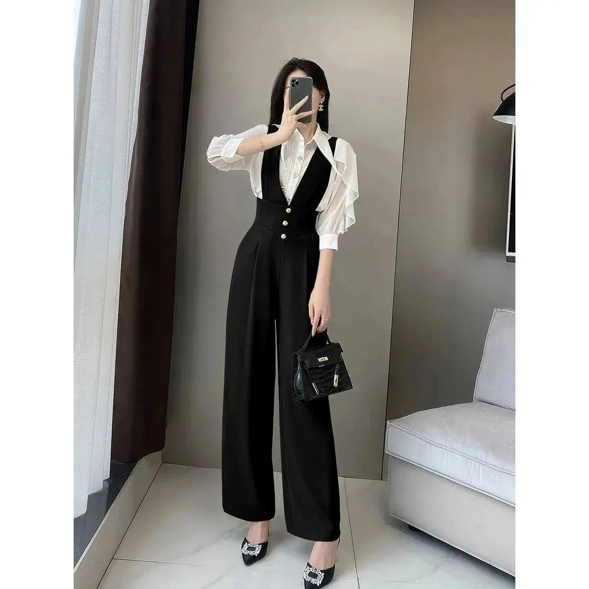 Jumpsuits Women Elegant Office Lady Solid All-match Fashion Simple Leisure Korean Style Comfortable Autumn Design Classic New