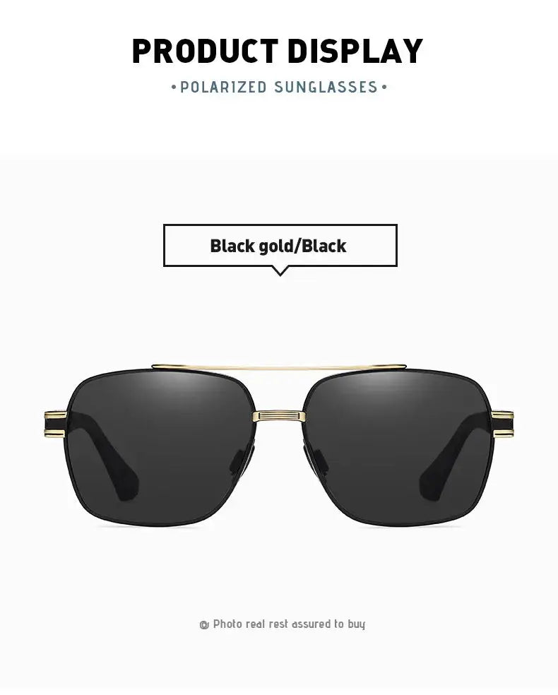 Anti-glare Minus Lens Prescription  Metal Sunglasses Men Polarized UV400 Driving Goggle 0 -0.5 -0.75 -1.0 To -6.0 BAZAARHUBO