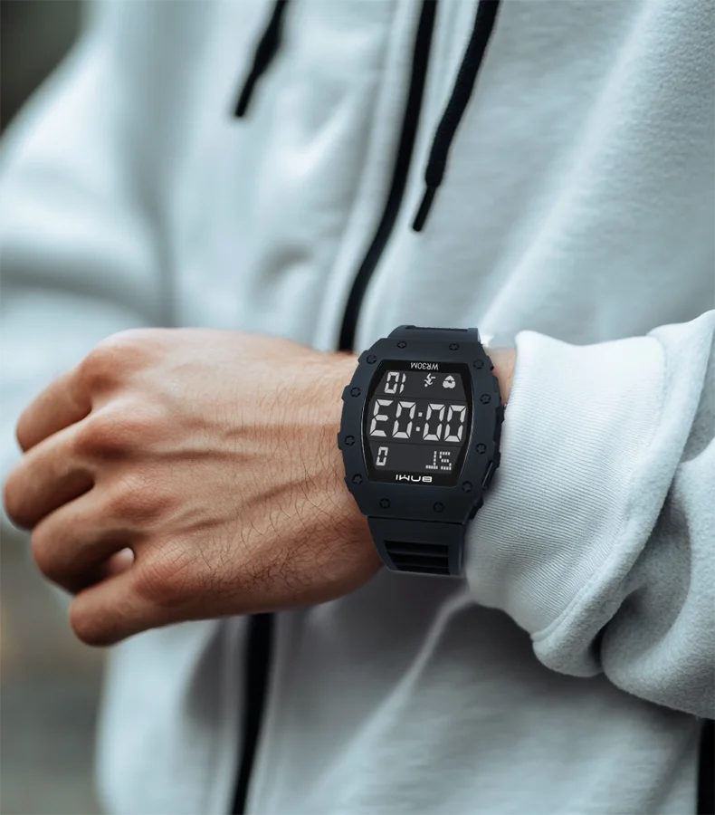 2025 Man Digital Watch Outdoor Sports Multifunctional Waterproof Shock Luminous LED Military Electronics Watch High-end Luxury