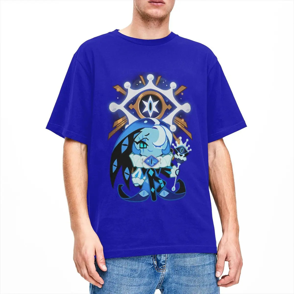 Shadow Milk Cookie Run Kingdom T Shirts Men Women 100% Cotton Leisure T-Shirts O Neck Cartoon Anime Tee Shirt Clothing Printed