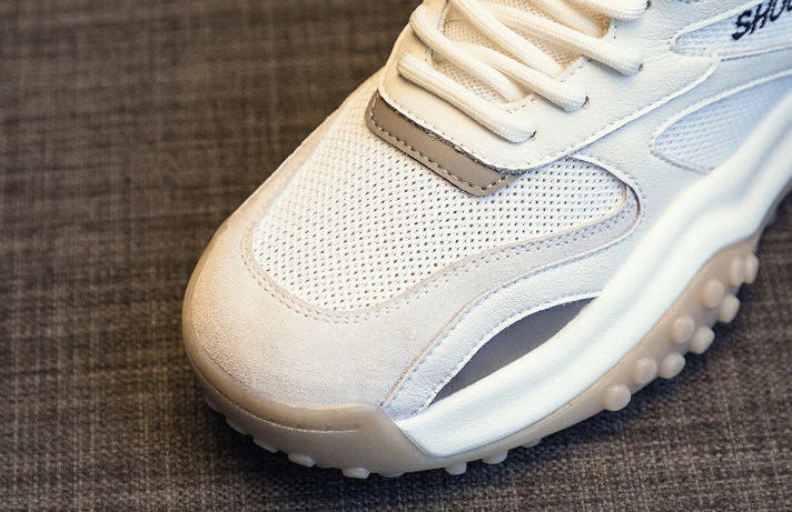 Flat Running Shoes for Women Casual Autumn Womens Sport Sneaker Chunky Cute Spring Fashion White Comfortable and Elegant 2025