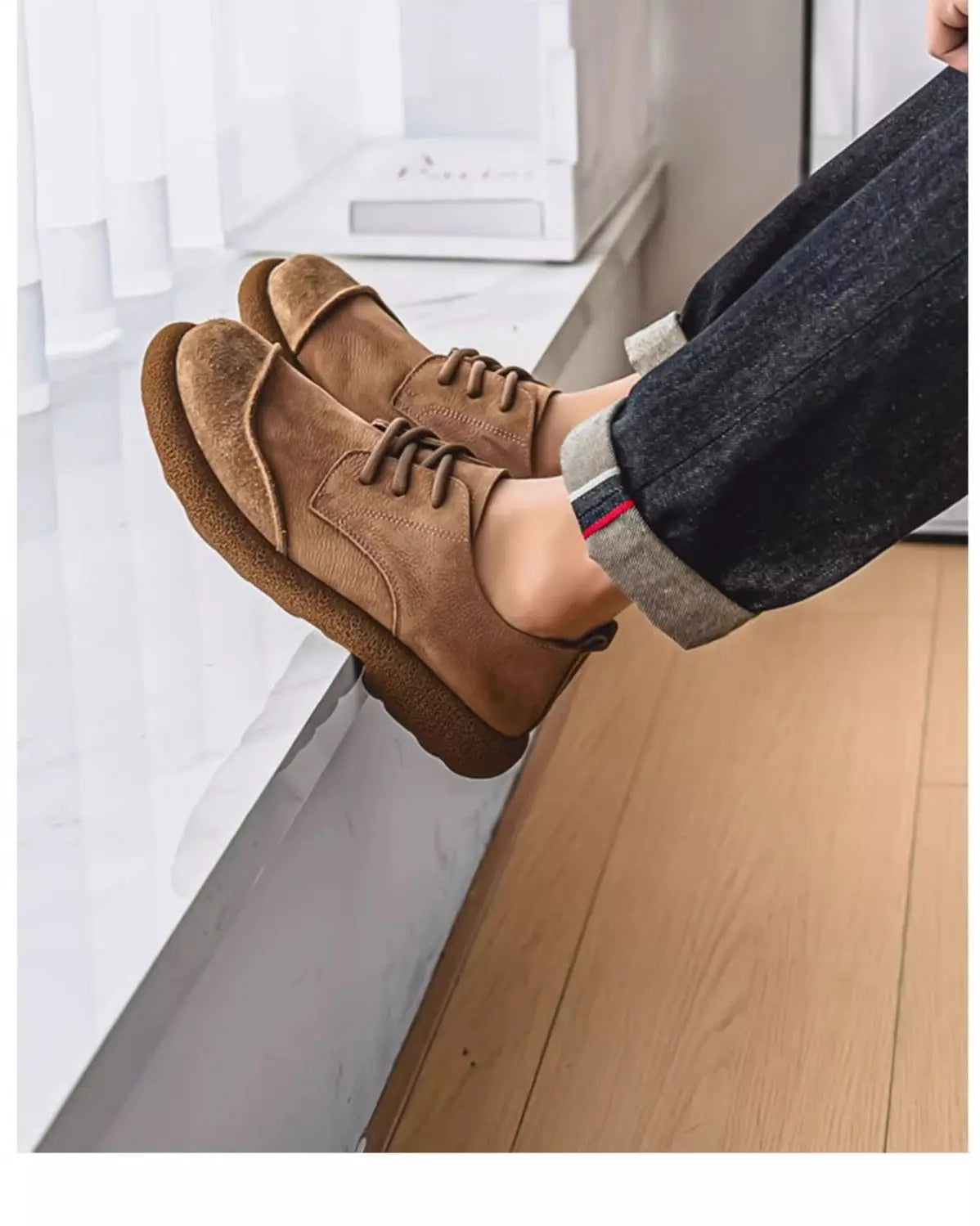 2025 men's shoes autumn new casual shoes wide toe retro low top lace up trend versatile men's shoes