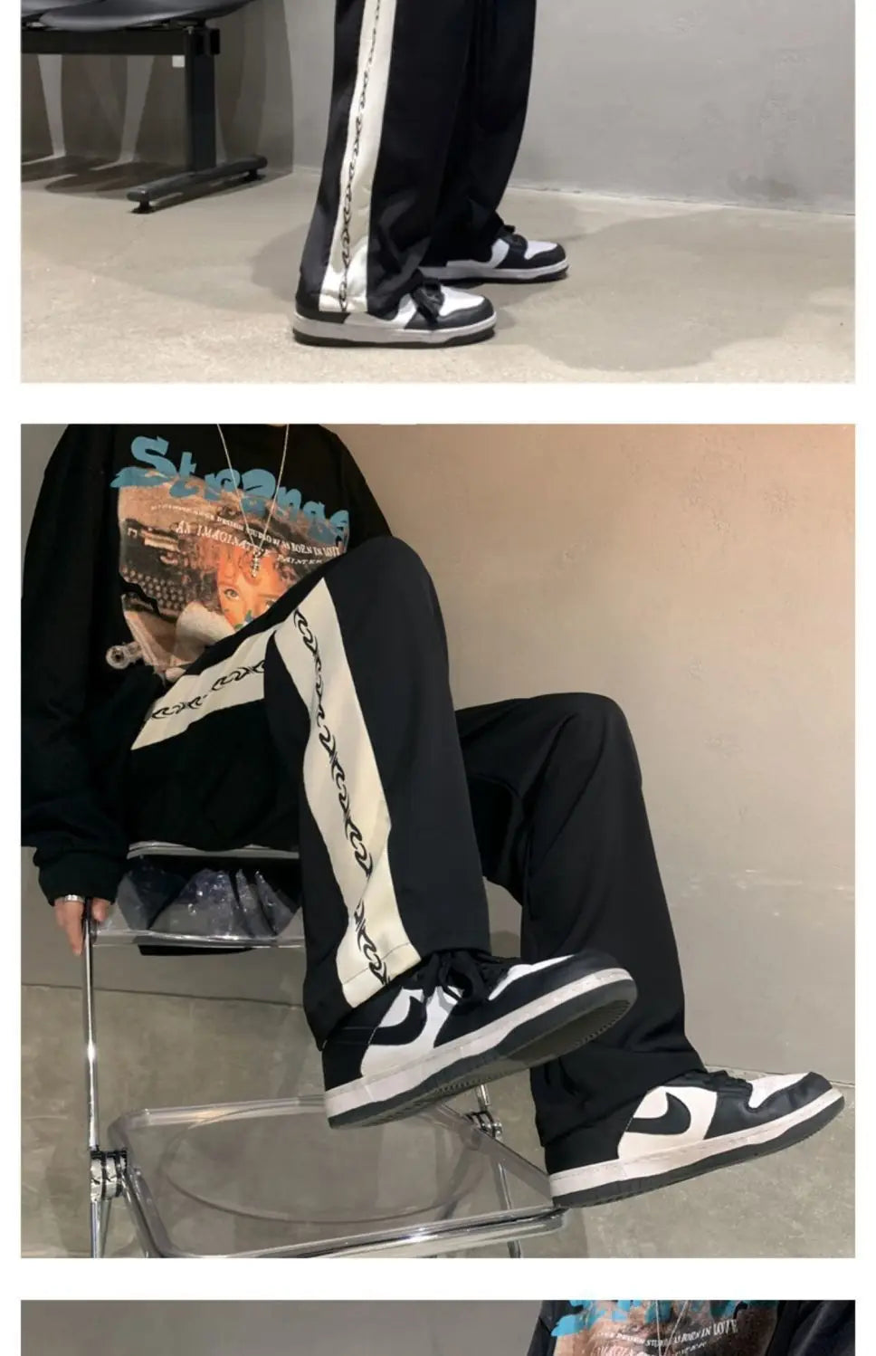 Men's Pants New Cool Male Summer New Fashion Mens Cozy Trousers Baggy Lightweight Casual Straight-leg Versatile Trend Pants