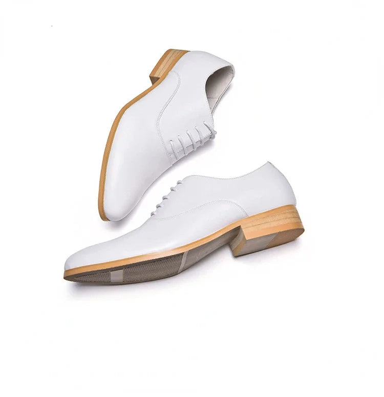 Luxury White Wedding Shoes for Men Genuine Leather 2026 Handmade Designer Brand Fashion Autumn Quality Formal Social Shoes Man