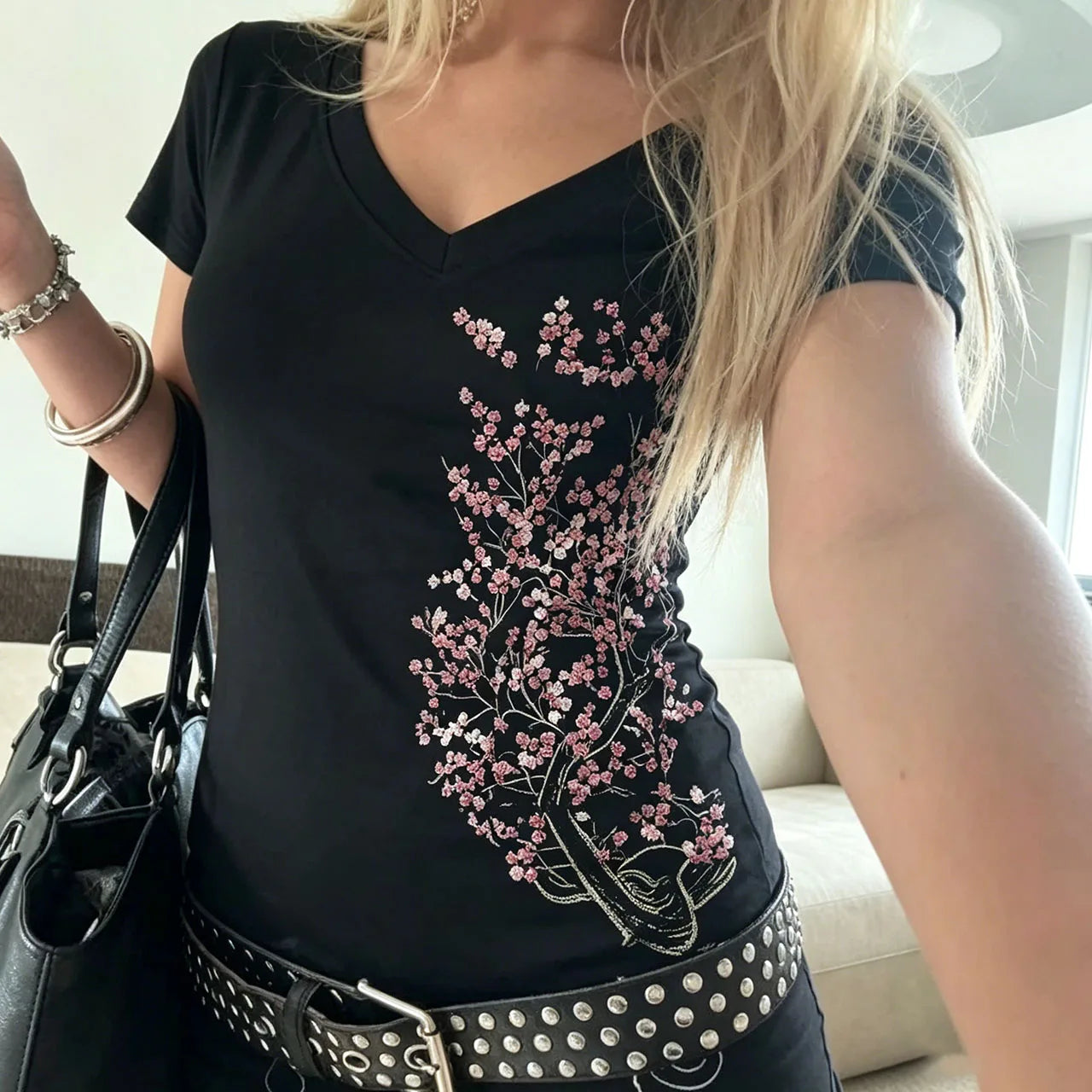 Women Short Sleeve Sexy Streetwear T-shirts Y2k Style Fashion T-shirts Summer Gothic Slim 2000s Vintage Graphic T-shirts Punk
