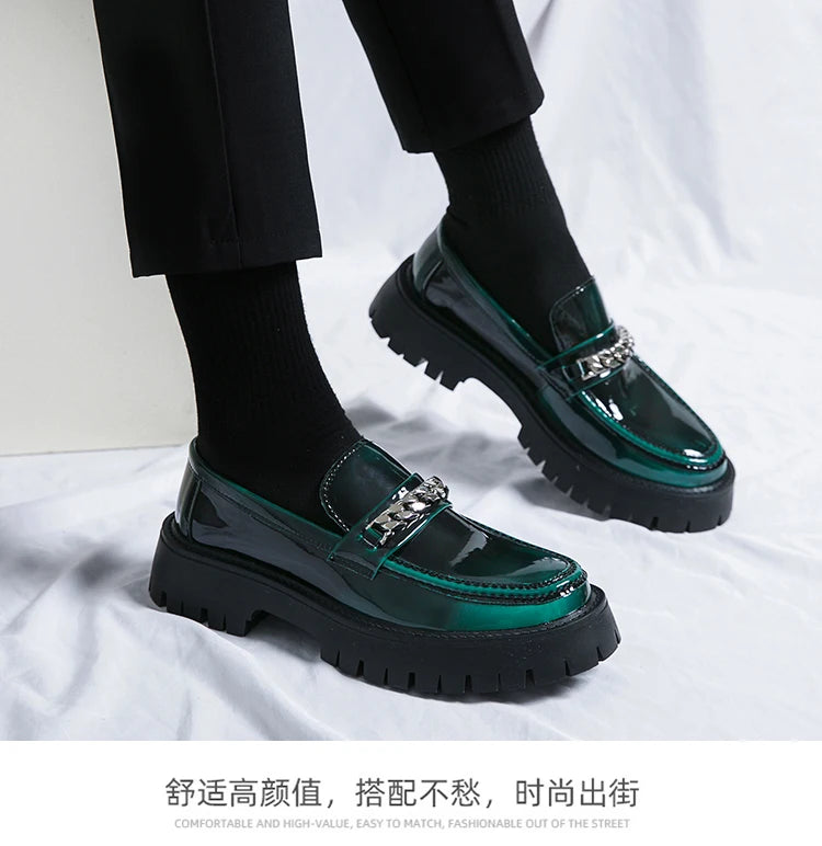 2024 classic leather men's casual leather shoes men wedding leather business men's dress pointed casual youth British style