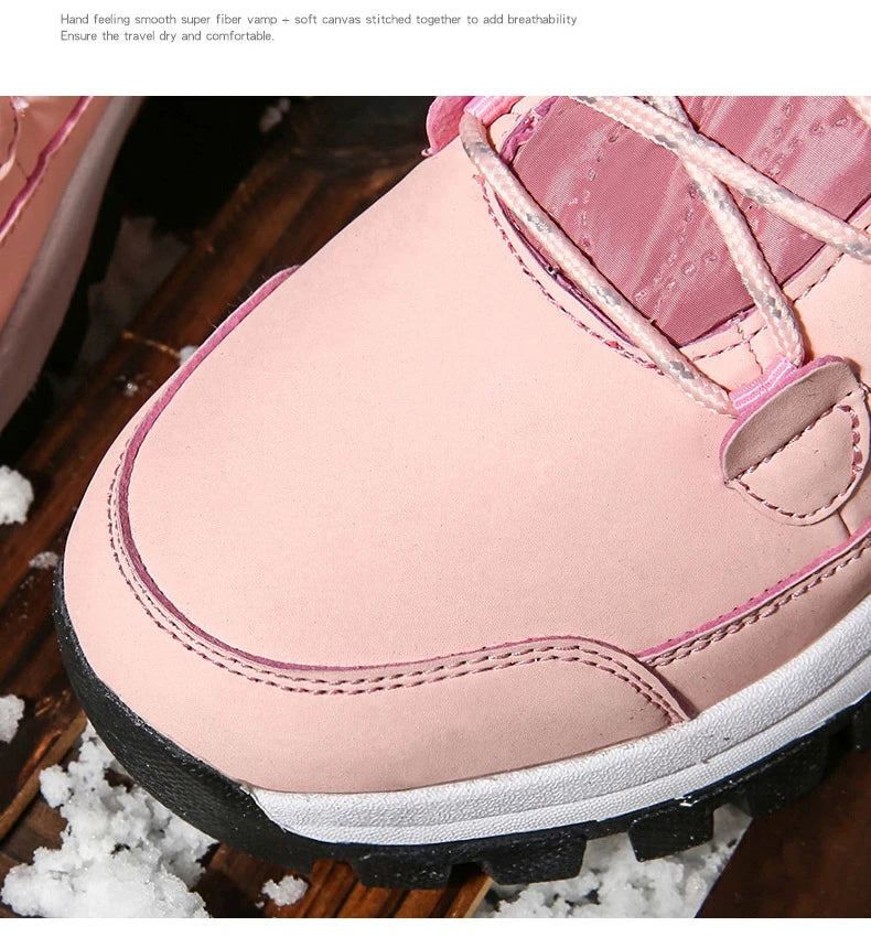 Winter New Women's Boots Plush Warm Women's Snow Boots Outdoor Non-slip Sneakers High Quality Waterproof Women Boots Botas Mujer