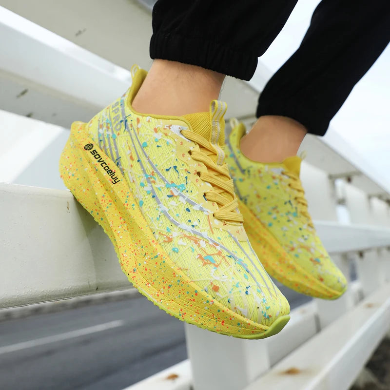 Marathon Men Running Shoes Carbon Board Speciality Sports Breathable Lightweight Women's Comfortable Chunta Athletic Sneakers