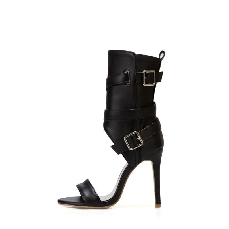 High Heels Sandals for Women Summer New 2025 High Top Women's Shoes Roman Ankle Boots Female Pumps Sandalias Mujer WSH5315