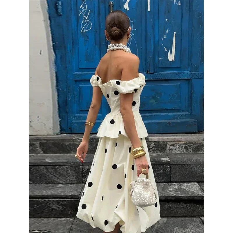 Vintage Polka Dot Backless Tank Tops Sexy Summer Street Chic Slim Deep V Neck Vest Casual Ruffles Sleeveless Tops Woman 2026
