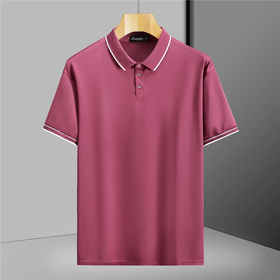 13XL Plus Size Polo Shirt Summer Short Sleeve Polo Shirts Men Fashion Casual Breathable Shirts Male Summer Tops 12XL 13XL