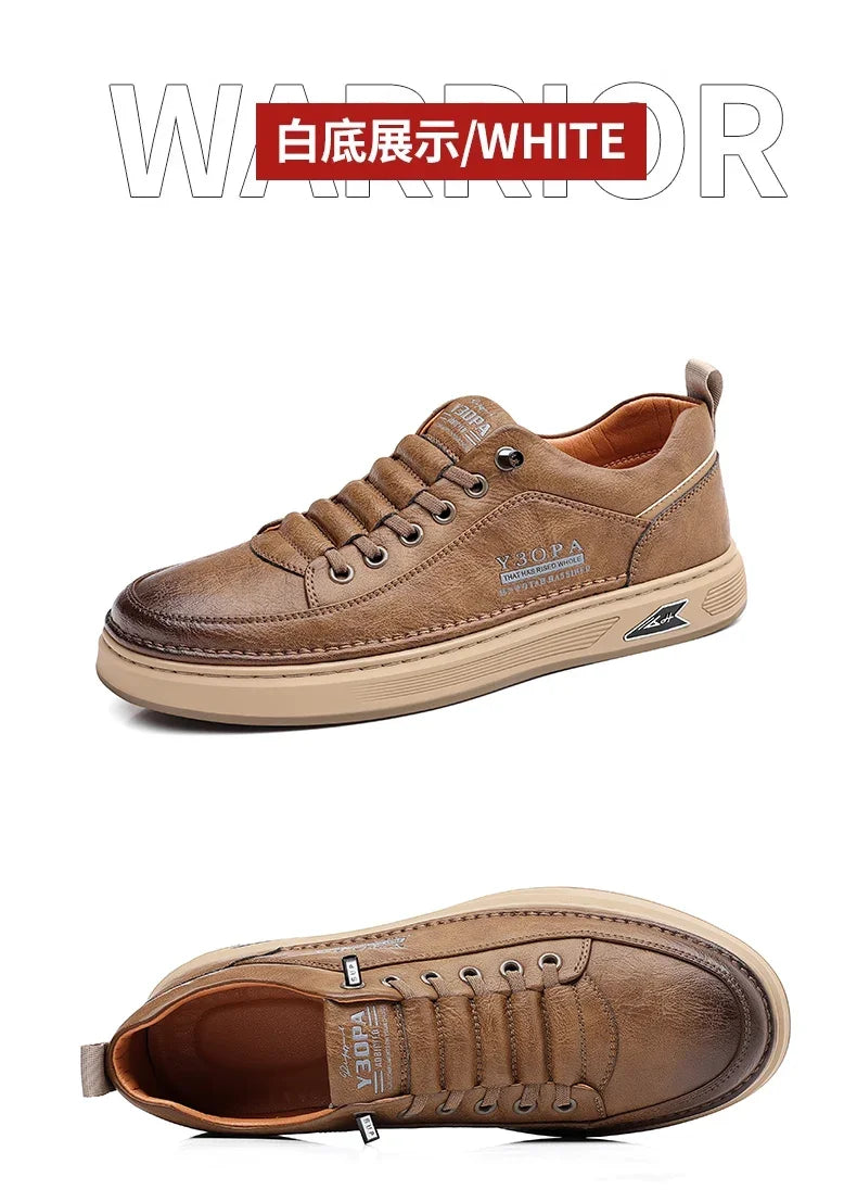 Luxury Casual Business Tennis Loafers Sneakers Moccasins Social Outdoor Fashion Shoes For Men  Men's Genuine Leather Shoes