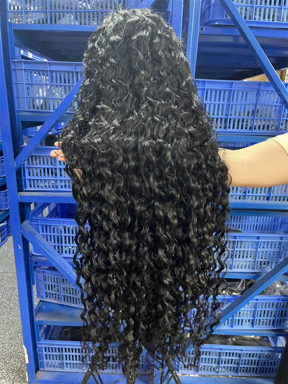 300% High Density Burmese Curly Lace Front Human Hair Wigs HD Transparent 13x6 13x4 Deep Wave Lace Frontal Wig Real Virgin Hair 40 46 Inch Water Wave Human Hair Wigs For Women Preplucked Hairline